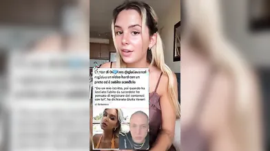 Giulia Vaneri si scatena con un prete in un incontro hot per OF