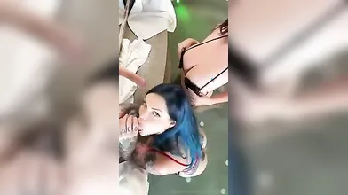 Riae e Madygio si godono un doppio pompino insieme