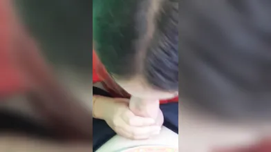 Succhiata appassionata da fidanzata italiana mora