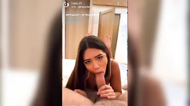 Studentessa italiana si concede un pompino amatoriale con scopata e facciale su OF