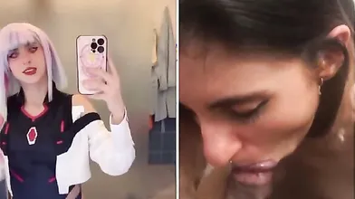 Cosplay italiana appassionata di grandi cazzi neri